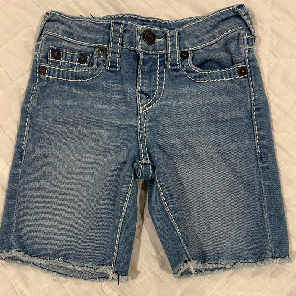 True Religion Blue Denim Shorts 3T